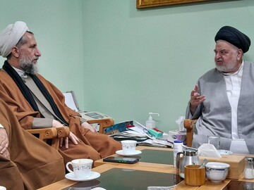 تصاویر / دیدار امام جمعه قزوین با حجت الاسلام والمسلمین شهرستانی