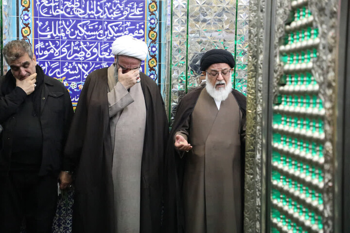 تصاویر/ وداع مسئولان استان سمنان با آیت الله شاهچراغی