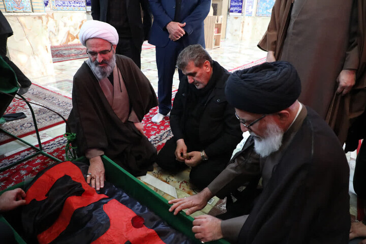 تصاویر/ وداع مسئولان استان سمنان با آیت الله شاهچراغی