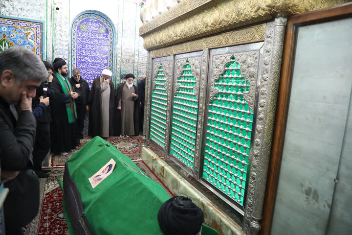 تصاویر/ وداع مسئولان استان سمنان با آیت الله شاهچراغی