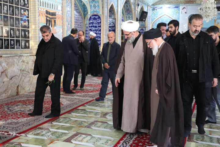 تصاویر/ وداع مسئولان استان سمنان با آیت الله شاهچراغی