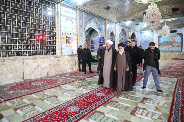 تصاویر/ وداع مسئولان استان سمنان با آیت الله شاهچراغی