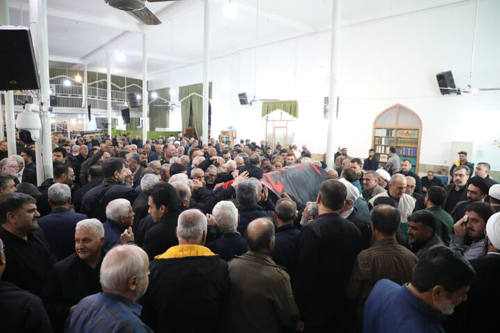 تصاویر/ آیین وداع با آیت الله شاهچراغی در دامغان