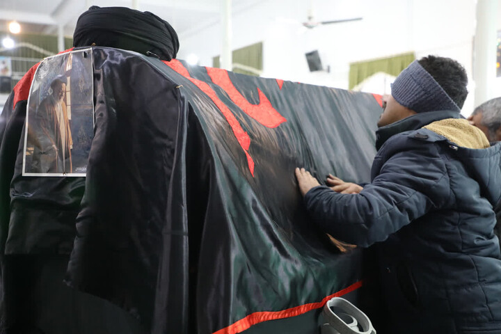 تصاویر/ آیین وداع با آیت الله شاهچراغی در دامغان