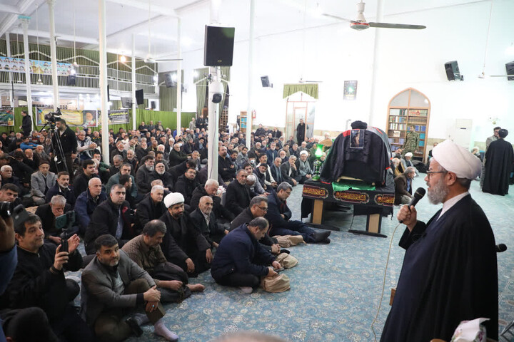 تصاویر/ آیین وداع با آیت الله شاهچراغی در دامغان