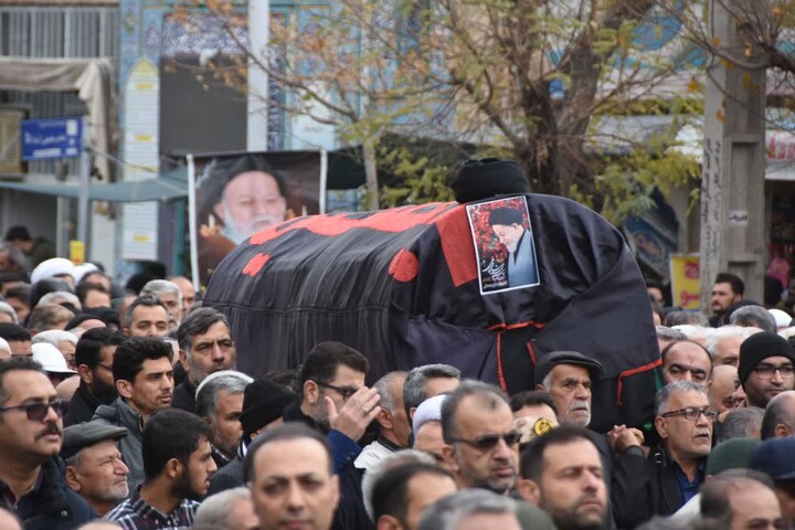 تصاویر/ مراسم تشییع پیکر آیت‌الله سید محمد شاهچراغی در شهرستان دامغان