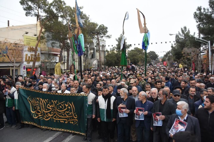 تصاویر/ مراسم تشییع پیکر آیت‌الله سید محمد شاهچراغی در شهرستان دامغان