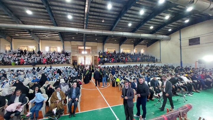 تصاویر/ اجتماع دانش‌آموزان کاشانی در«سوگ خورشید»