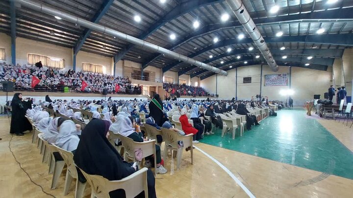 تصاویر/ اجتماع دانش‌آموزان کاشانی در«سوگ خورشید»