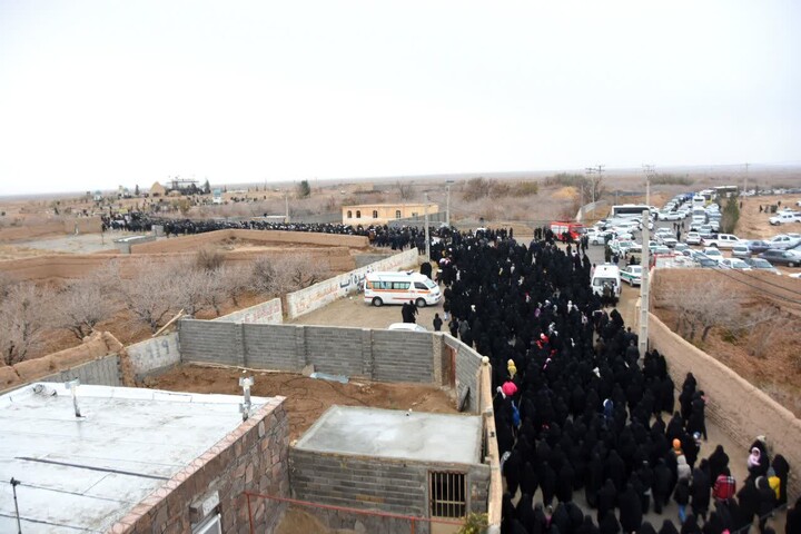 تصاویر/ مراسم تشییع و تدفین پیکر آیت‌الله سید محمد شاهچراغی در روستای حسن‌آباد دامغان