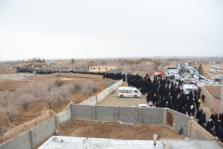 تصاویر/ مراسم تشییع و تدفین پیکر آیت‌الله سید محمد شاهچراغی در روستای حسن‌آباد دامغان