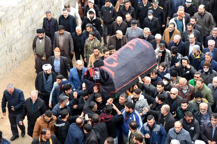 تصاویر/ مراسم تشییع و تدفین پیکر آیت‌الله سید محمد شاهچراغی در روستای حسن‌آباد دامغان