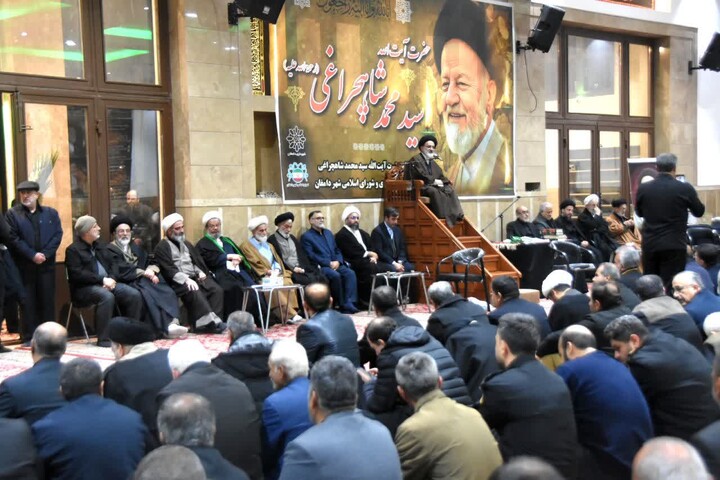 تصاویر/ مراسم یادبود آیت الله سید محمد شاهچراغی در روستای حسن آباد شهرستان دامغان