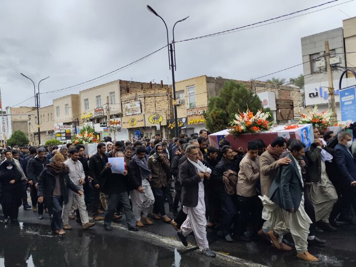 تصاویر/ تشییع شهدای حمله تروریستی فهرج