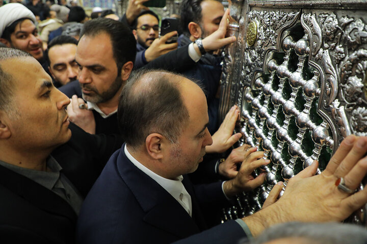 وزیر جهاد کشاورزی زائر حرم بانوی کرامت شد + تصاویر