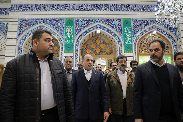 وزیر جهاد کشاورزی زائر حرم بانوی کرامت شد + تصاویر