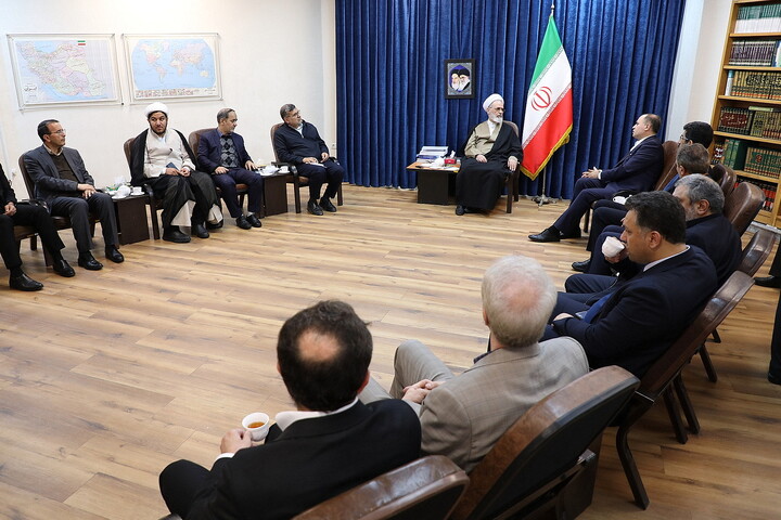 تصاویر/ دیدار وزیر جهاد کشاورزی با آیت الله اعرافی