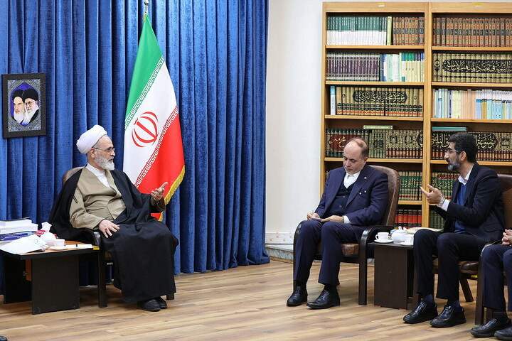 تصاویر/ دیدار وزیر جهاد کشاورزی با آیت الله اعرافی