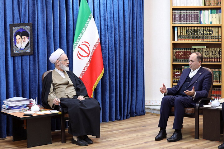 تصاویر/ دیدار وزیر جهاد کشاورزی با آیت الله اعرافی