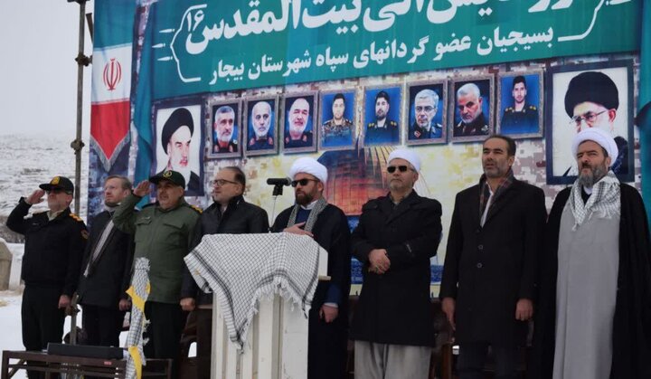 تصاویر/برگزاری رزمایش الی بیت المقدس 16در اردوگاه قدس بیجار