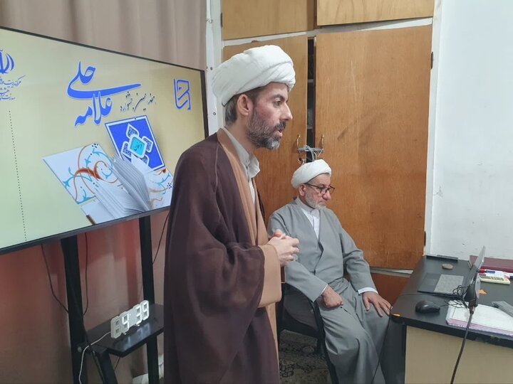 تقدیر از برگزدیگان جشنواره علامه حلی در مدرسه علمیه جامع  رشت برگزار شد