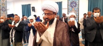 تصاویر/ آیین عبادی سیاسی نماز جمعه شهرستان نیمروز