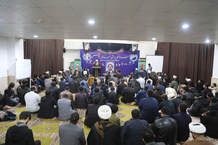 تصاویر / قرعه‌کشی  مسابقات فرهنگی ورزشی طلاب خوزستان