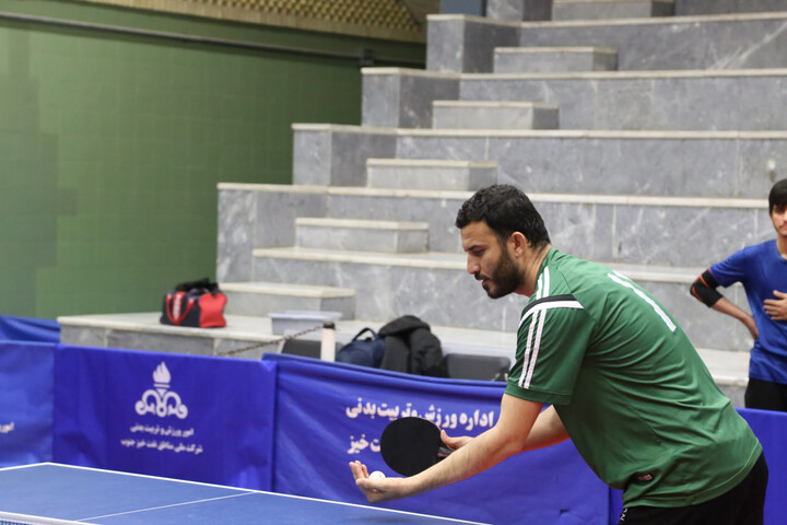 تصاویر/ مسابقات پینگ پنگ جشنواره فرهنگی ورزشی طلاب و روحانیون استان خوزستان برگزار شد