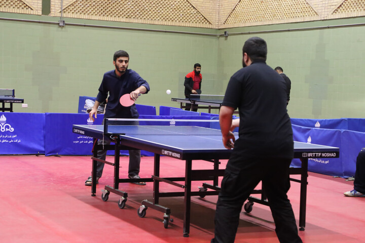 تصاویر/ مسابقات پینگ پنگ جشنواره فرهنگی ورزشی طلاب و روحانیون استان خوزستان برگزار شد