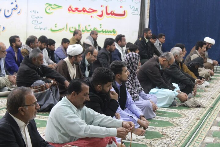 تصاویر/ آیین عبادی سیاسی نماز جمعه شهرستان دلگان