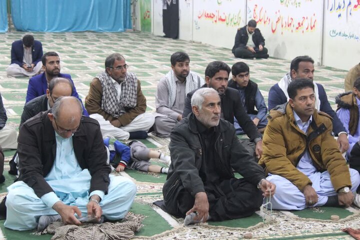 تصاویر/ آیین عبادی سیاسی نماز جمعه شهرستان دلگان