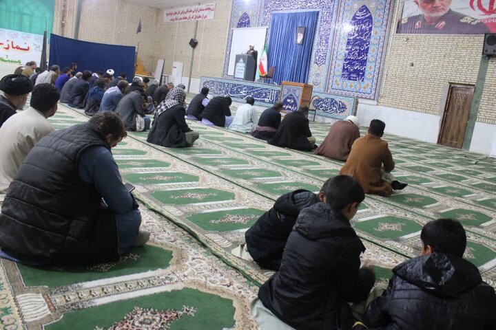 تصاویر/ آیین عبادی سیاسی نماز جمعه شهرستان دلگان