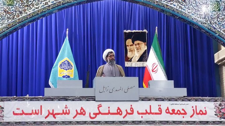 تصاویر/ آیین عبادی سیاسی نماز جمعه شهرستان زابل