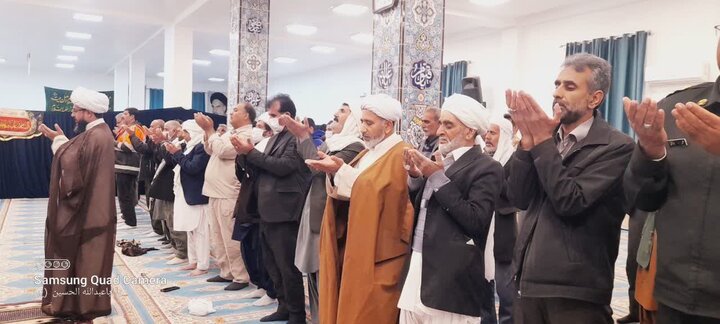 تصاویر/ آیین عبادی سیاسی نماز جمعه شهرستان نیمروز