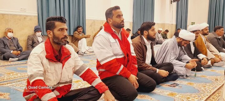 تصاویر/ آیین عبادی سیاسی نماز جمعه شهرستان نیمروز