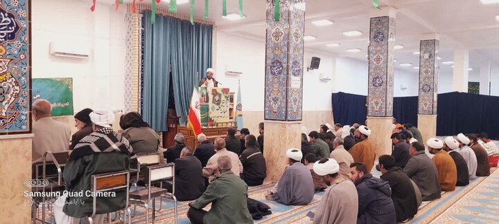 تصاویر/ آیین عبادی سیاسی نماز جمعه شهرستان نیمروز