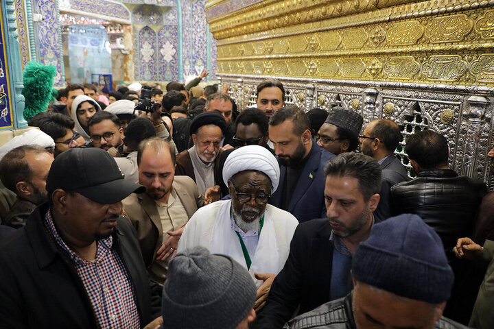 Photos/ Cheikh Ibrahim Zakzaky visite le sanctuaire de Dame Fatima Masoumeh (que la paix soit sur elle)