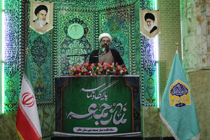 تصاویر/ برگزاری نماز جمعه شهرستان خاتم