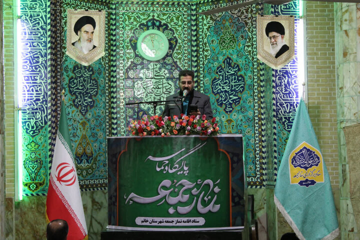 تصاویر/ برگزاری نماز جمعه شهرستان خاتم
