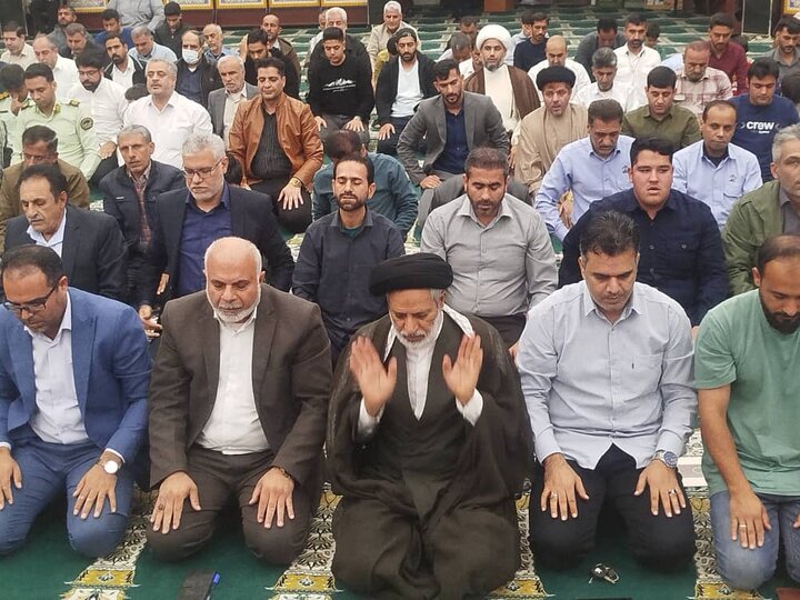 نمازجمعه امروز شهر عسلویه به روایت تصاویر