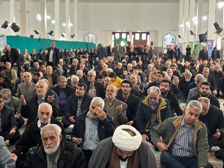 تصاویر/اقامه نماز عبادی سیاسی جمعه در مصلی امام علی (ع)ساوه