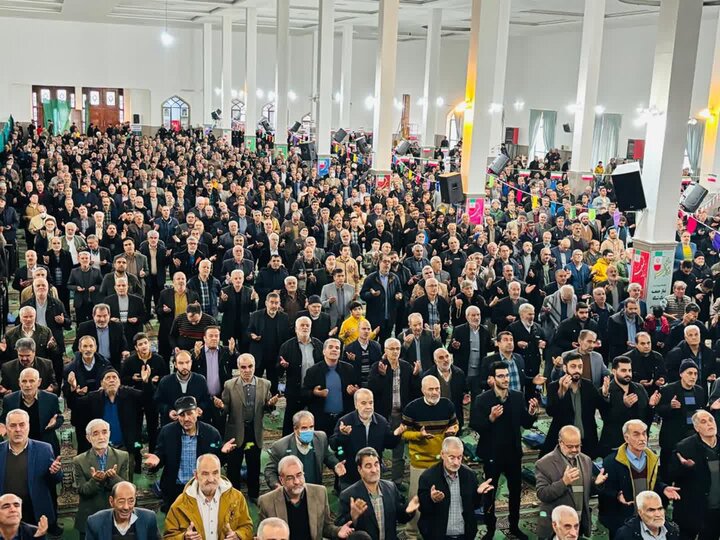 تصاویر/اقامه نماز عبادی سیاسی جمعه در مصلی امام علی (ع)ساوه