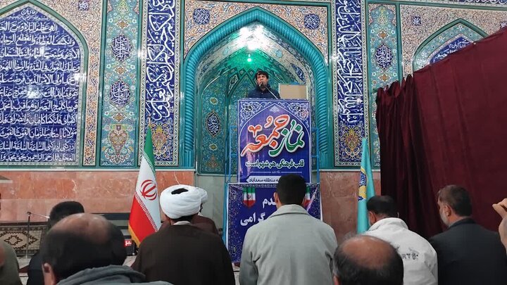نمازجمعه امروز شهر سعدآباد در آیینه نصاویر