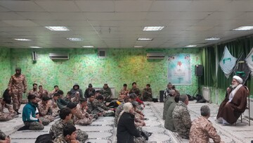 تصاویر/ حضور امام جمعه شهرستان آبیک در رزمایش بیت‌المقدس ۱۶ و جمع بسیجیان گردان بیت‌المقدس بخش بشاریات