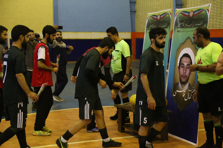 تصاویر/ فینال فتوسال جشنواره فرهنگی ورزشی مدارس علمیه خوزستان برگزار شد