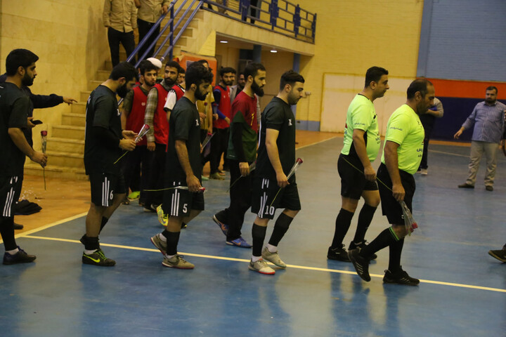 تصاویر/ فینال فتوسال جشنواره فرهنگی ورزشی مدارس علمیه خوزستان برگزار شد