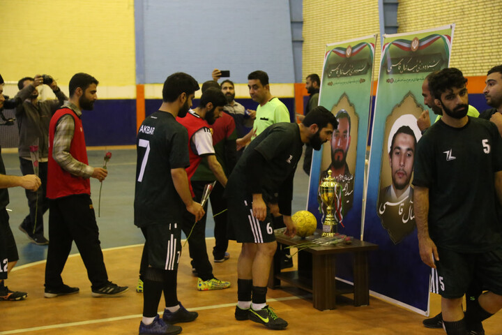 تصاویر/ فینال فتوسال جشنواره فرهنگی ورزشی مدارس علمیه خوزستان برگزار شد