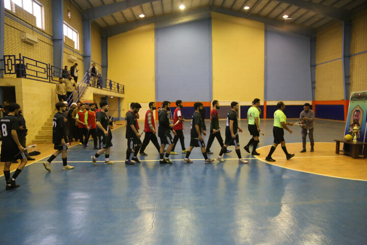 تصاویر/ فینال فتوسال جشنواره فرهنگی ورزشی مدارس علمیه خوزستان برگزار شد