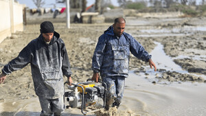 تصاویر/ سیل و امدادرسانی در جاسک