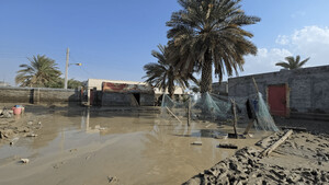 تصاویر/ سیل و امدادرسانی در جاسک